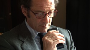 Vincent Lindon in Alain Cavalier's new film 'Pater' — Photo courtesy of Rendez-vous with French Cinema Festival