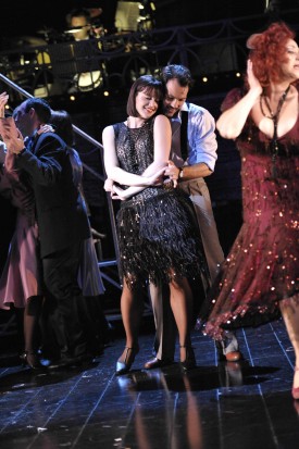 Michelle Ryan as Sally Bowles and Matt Rawle as Cliff in 'Cabaret' — Photo courtesy of Keith Patios