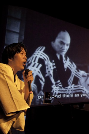 Benshi master Ichiro Kataoka will narrate Ozu's 'Passing Fancy' at Film Forum — Photo courtesy of The Japan Foundation
