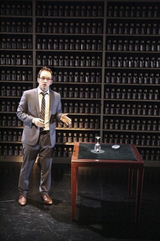 Helder Guimarãres in 'Nothing to Hide' at the Geffen Playhouse — Photo courtesy of Michael Lamont