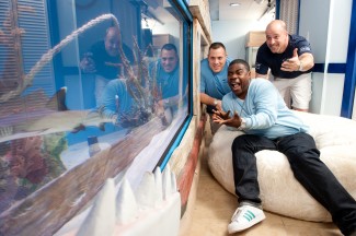 Bretty Raymer and Wayde King build a tank for comedian Tracy Morgan on 'Tanked' — Photo courtesy of Scott Gries