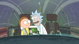 Morty and his grandfather Rick (both voiced by Justin Roiland) invade Adult Swim — Courtesy of Adult Swim