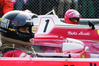 Chris Hemsworth and Daniel Brühl in Ron Howard's 'Rush' — Photo courtesy of Jaap Buitendijk