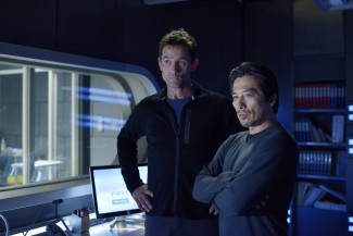 Bruce Campbell and Hiroyuki Sanada star in 'Helix' — Photo courtesy of Philippe Bosse / Syfy