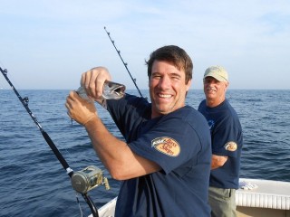 From left, Captain Paul Hebert and his brother, first mate Bruce Hebert — Photo courtesy of Pilgrim Films & Television / Matt Getz