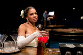 Audra McDonald and Shelton Becton star in 'Lady Day at Emerson's Bar & Grill', currently playing at Circle in the Square on Broadway — Photo courtesy of Evgenia Eliseeva