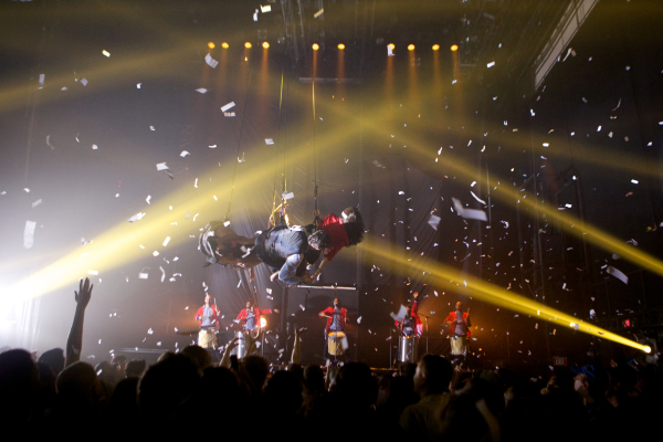 A scene from 'Fuerza Bruta Wayra' — Photo courtesy of Jacob Cohl