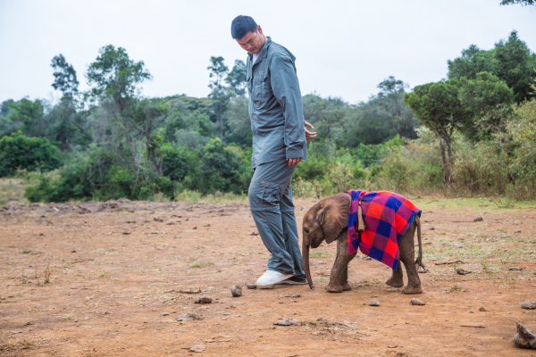 Yao Ming is subject of a new Animal Planet documentary — Photo of David Sheldrick Wildlife Trust Nursery courtesy of Kristian Schmidt / WildAid