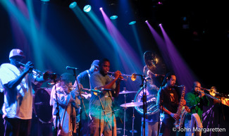 Rebirth Brass Band still plays Tuesday nights at the Maple Leaf in New Orleans. Photo courtesy of John Margaretten