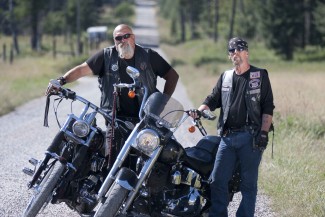 Animal and Rob, stars of Rocky Mountain Bounty Hunters, track down suspects in Montana — Photo courtesy of Animal Planet