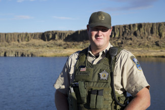 Officer Bushing stars in Animal Planet's Rugged Justice — Photo courtesy of Animal Planet