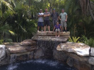 Insane Pools, featuring the staffers from Lucas Lagoons in Florida, airs 9 p.m. Fridays — Photo courtesy of Animal Planet