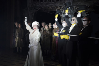 The Visit stars Chita Rivera as a wealthy woman who returns to her hometown — Photo courtesy of Thom Kaine