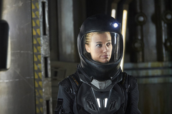 Zoie Palmer stars as The Android. Photo courtesy of Russ Martin/Prodigy Pictures/Syfy.
