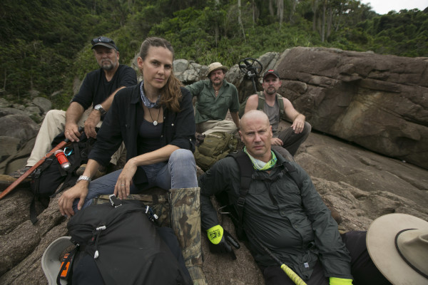 The team from Treasure Quest: Snake Island features snake expert Bryan Fry. Photo courtesy of Discovery Channel.