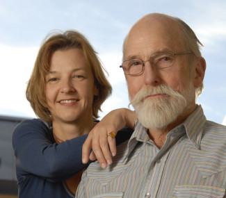 Gina Leibrecht and Les Blank, co-directors of the documentary How to Smell a Rose: A Visit with Ricky Leacock in Normandy, took several years to complete the film. Photo by Larry Laszlo. Courtesy of Kino Lorber.