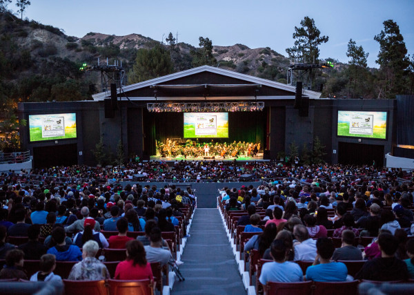 Pokémon: Symphonic Evolutions has played several venues, including this outside theater in Los Angeles. Photo courtesy of Princeton Entertainment.
