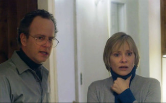 Andrew Sensenig and Barbara Crampton star in We Are Still Here. Photo courtesy of film.