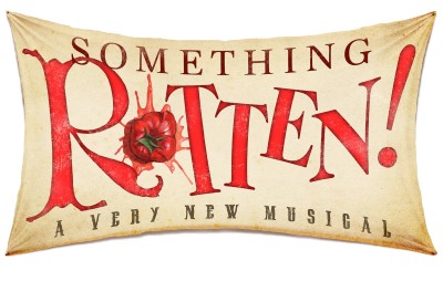 Something Rotten! is currently playing the St. James Theatre on Broaday. Logo courtesy of Boneau Bryan-Brown.
