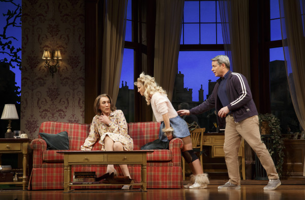 Sylvia features, from left, Robert Sella, Annaleigh Ashford and Matthew Broderick. Catch the comedy on Broadway through Jan. 3. Photo courtesy of Joan Marcus.