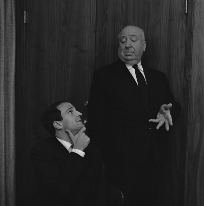 Alfred Hitchcock and François Truffaut are the subject of Kent Jones’ documentary Hitchcock/Truffaut. Photo courtesy of Philippe Halsman / Courtesy of Cohen Media Group.