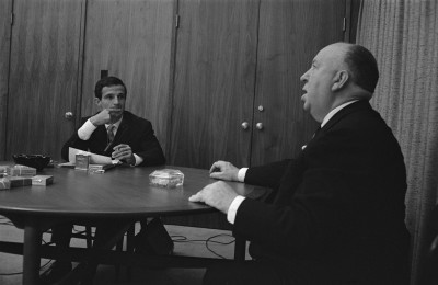 Alfred Hitchcock and François Truffaut are the subject of Kent Jones’ documentary Hitchcock/Truffaut. Photo courtesy of Philippe Halsman / Courtesy of Cohen Media Group.