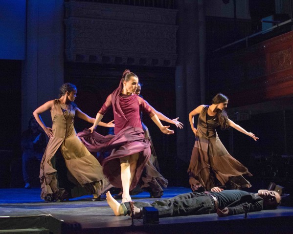 Noche Flamenca, which is currently running Antigona in New York City, began as an idea of husband-wife team Soledad Barrio and Martín Santangelo. Photo courtesy of Zarmik Moqtaderi.