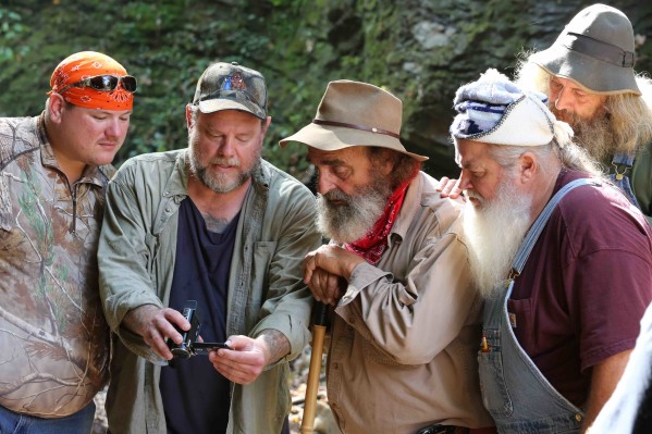 The AIMS team, including John "Trapper" Tice, investigates a lead. Photo courtesy of Destination America / Jeremy Brigden.