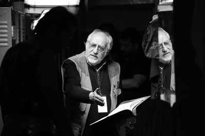 Filmmaker Arturo Ripstein directs a scene in his new feature, Bleak Street. Photo courtesy of Leisure Time Features.