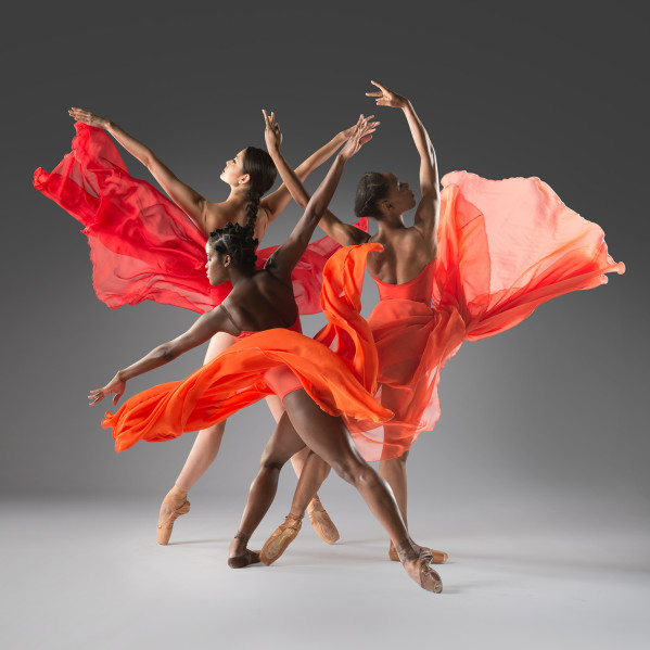 Dance Theatre of Harlem includes artists Emiko Flanagan, Ingrid Silva and Jenelle Figgins. Photo courtesy of Rachel Neville.