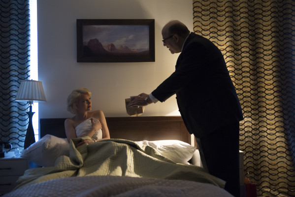 Susannah Hoffman and Michael Pemberton star as the Actress and Seniator in Terry Johnson's Insignificance. Photo courtesy of Jenny Anderson.