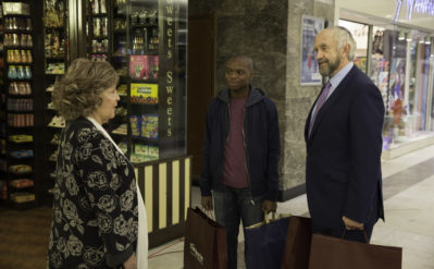 Dough stars, from left, Pauline Collins, Jerome Holder and Jonathan Pryce. Photo courtesy of Menemsha Films.