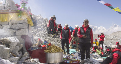 Sherpa Phurba Tashi is one of the subjects of the new documentary Sherpa. Photo courtesy of Discovery Channel.