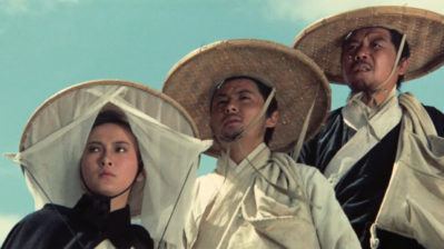 Hsu Feng, left, stars in King Hu’s A Touch of Zen. Photo courtesy of Film Forum.