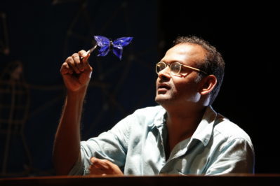Butterfly was created and directed by Ramesh Meyyappan, who also performs the piece. Photo courtesy of Carol Rosegg.