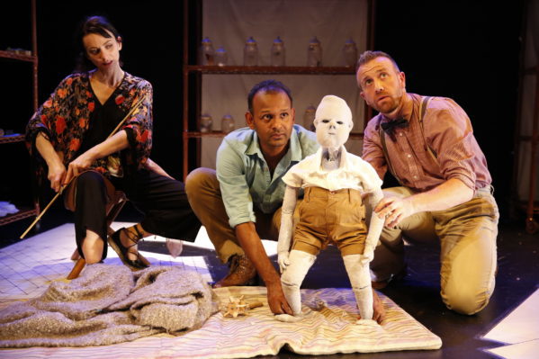 Butterfly stars, from left, Naomi Livingstone, Ramesh Meyyappan and Chris Alexander. Photo courtesy of Carol Rosegg.