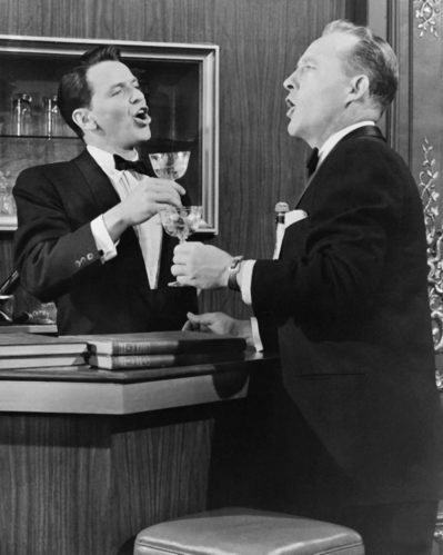Frank Sinatra and Bing Crosby star in 1956's High Society, selections of which will be performed at Sinatra at the Movies. Photo courtesy of NJPAC.