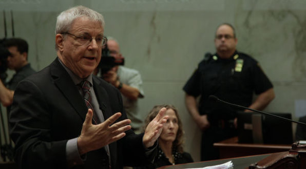 Animal rights lawyer Steven Wise makes his case in court, as seen in Unlocking the Cage, a film by Chris Hegedus and D.A. Pennebaker. Photo courtesy of Pennebaker Hegedus Films/HBO. A First Run Features Release.