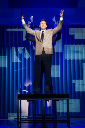 Drew Moerlein stars as Paul Owen in American Psycho, a new musical on Broadway. Photo courtesy of Jeremy Daniel.