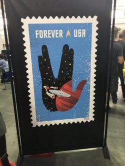 The United States Postal Service unveiled new Star Trek stamps at Star Trek: Mission New York. Photo by John Soltes.